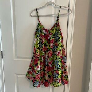 Tropical floral dress